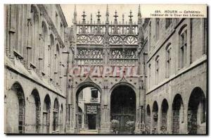 Rouen Cathedral, Interior Court of Book-Old Postcard