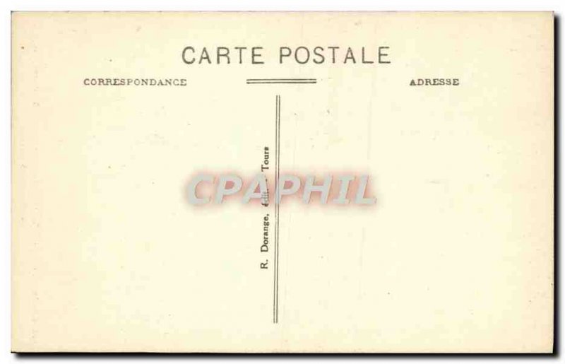 Old Postcard Candes L & # 39Eglise begun in 1175 The Chapel st martin