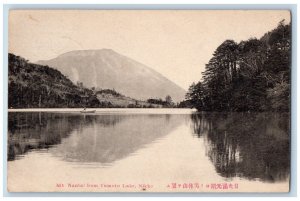 Nikko Japan Postcard View of Mt. Nantai from Yumoto Lake c1910 Antique Posted