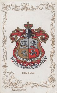 Douglas 1906 Isle Of Man Heraldic Shield Old Postcard