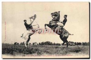 Old Postcard Horse Riding Equestrian Saumur graceful bow salvation in Sub Mas...