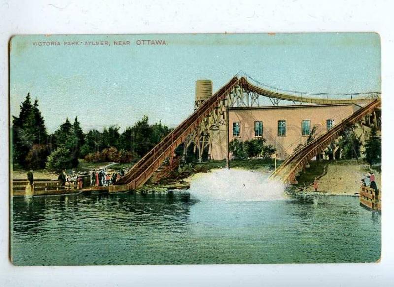 203117 CANADA OTTAWA Victoria park Water slide Old postcard