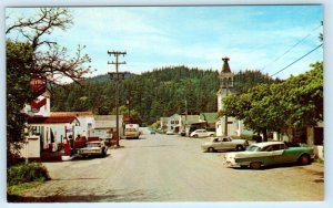 EASTSOUND, Orcas Island Washington WA ~ STREET SCENE San Juan Islands Postcard