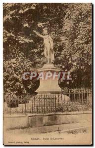 Old Postcard Belley Statue Lamartine