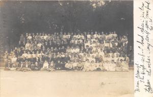 Boone Iowa~High School Students Posing (See Note on Side)~1906 RPPC-Postcard