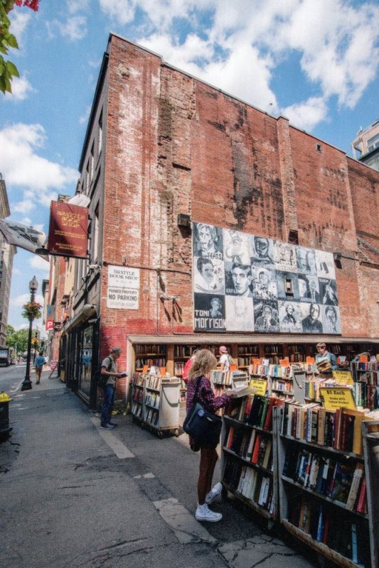 Brattle Book Shop Boston Massachusettes Street Art Postcard