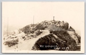 Ricerside CA Mt Rubidoux c1920s California RPPC Real Photo Postcard C39