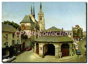 Postcard Modern Dourdan Yvelines Les Halles