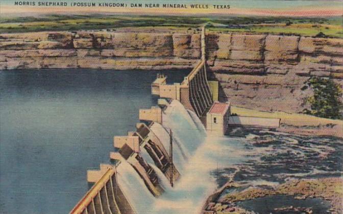 Texas Morris Shephard Dam Near Mineral Wells