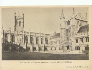 Oxfordshire Postcard - Oxford, Magdalen College From The Cloisters - Ref 11682A