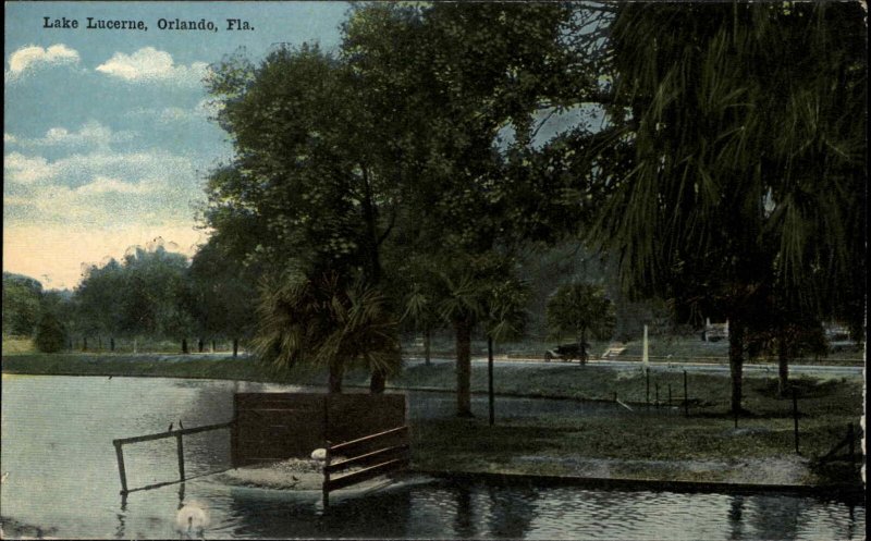 Orlando Florida FL Lake 1900s-1910s Postcard