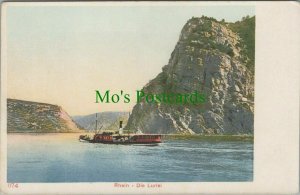 Germany Postcard - Steamer on The Rhein - Die Lurlei RS26150