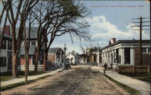 Kingston Massachusetts MA Summer Shore Post Office c1910 Vintage Postcard