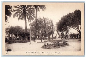 c1940's Interior View Of Hospice El Arrouch Algeria Vintage Postcard