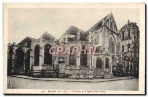 Old Postcard Dreux L & # 39Abside L & # 39Eglise Saint Pierre