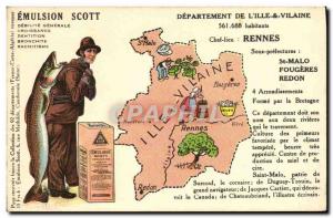 Postcard Modern Rennes Bretagne Ille et Vilaine Fisherman Fishing Fish