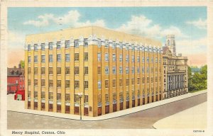 Canton Ohio 1941 Postcard Mercy Hospital