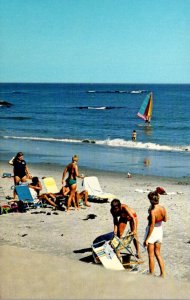 New Hampshire Hampton Beach Windsurfing At North Beach Near Plaice Cove