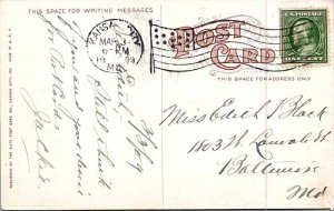 POSTCARD SCENE Kansas City Kansas KS AM6857