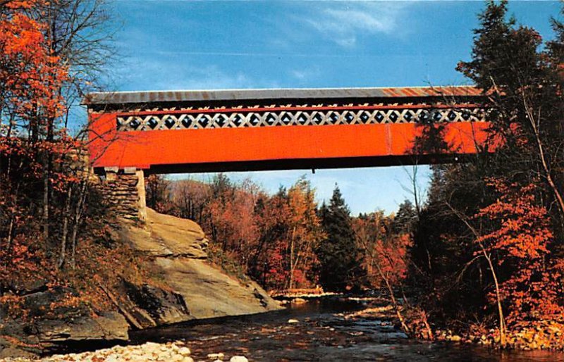 Old Covered Chiselville Bridge East Arlington, Vermont USA Unused 