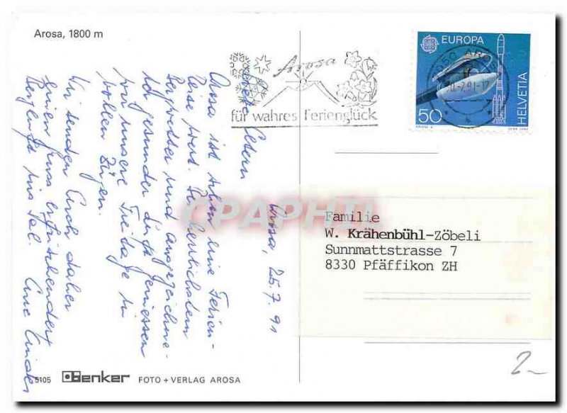 Postcard Modern Arosa