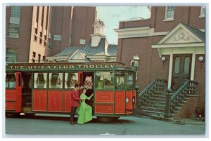 The Utica Club Trolley Utica Club Brewery Tour Utica New York NY Postcard