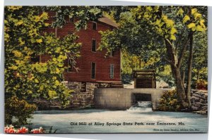 Postcard MO Eminence Old Mill at Alley Springs State Park