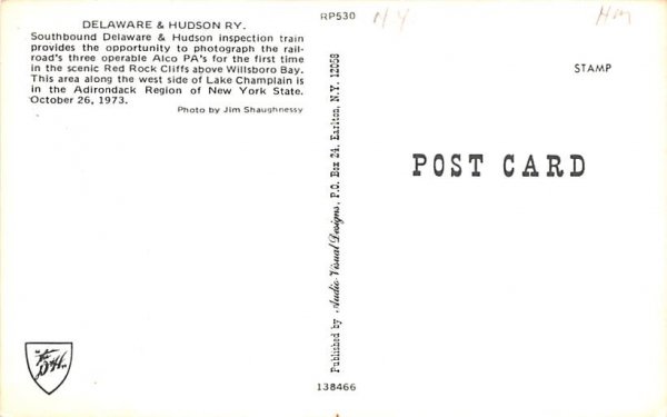 ny-utica Delaware & Hudson Ry Unused