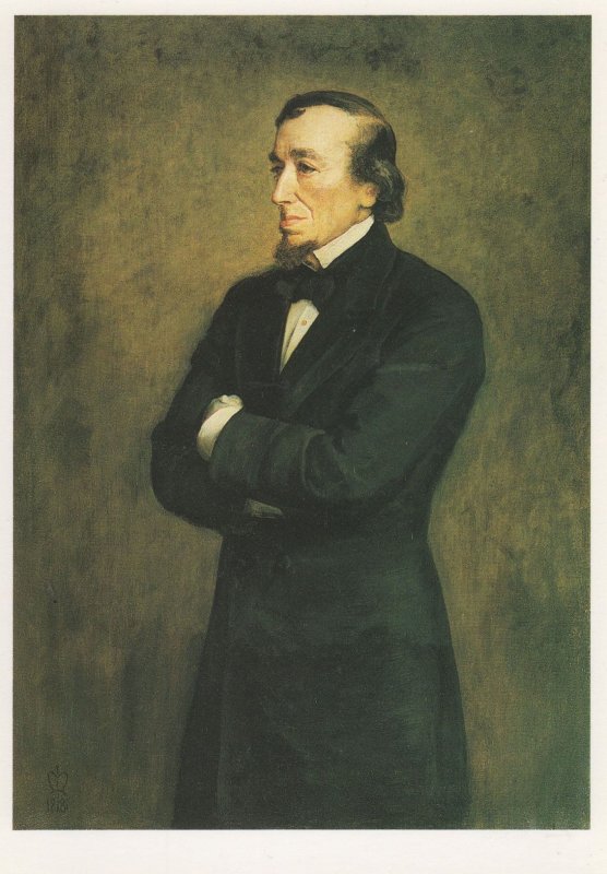 Benjamin Disraeli National Portrait Gallery Award Exhibit Postcard