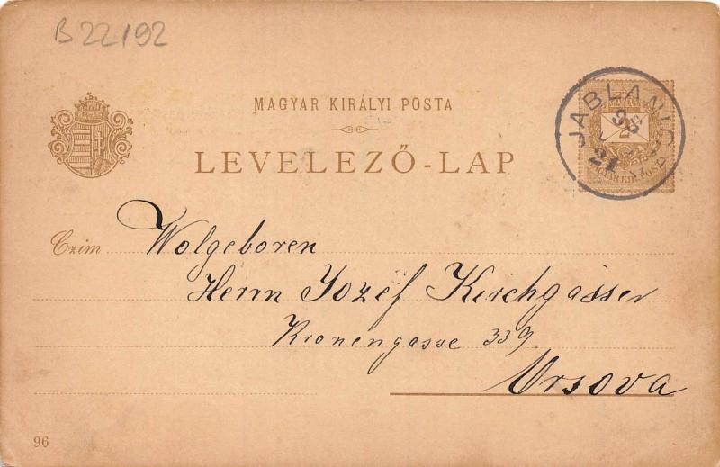 B22192 Slovakia Bratislava Pozsony Litho