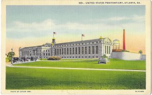 U S Federal Penitentiary Jail Atlanta Georgia c1936