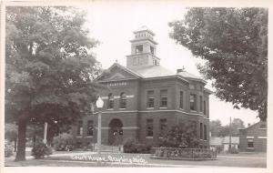 D12/ Grayling Michigan Mi Photo RPPC Postcard c40s Crawford County Court House