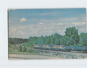 Postcard - Seaboard Coast Line locomotives 7021, 7023 & 7020, Collier Yard - VA