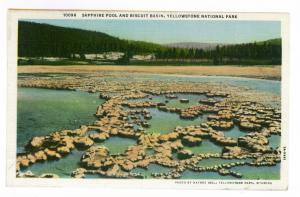 Sapphire Pool and Biscuit Basin, Yellowstone National Park unused Curteich PC