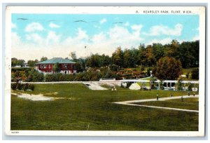 1934 Scenic View Of Kearsley Park Garden Flint Michigan MI Antique Postcard