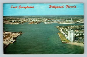Hollywood FL-Florida, Port Everglades, Chrome Postcard
