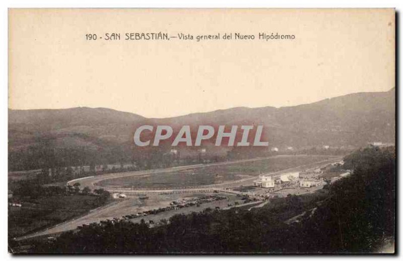 Old Postcard Spain Espana Spain San Sebastian Vista general del nuevo Hipodiomo