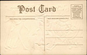 Halloween Vegetable People & JOL c1910 Embossed Postcard bnhs EXC COND 