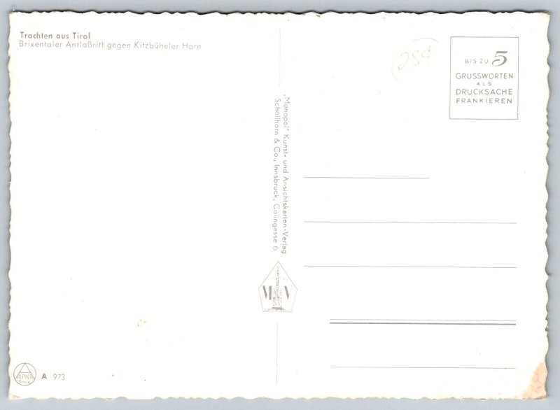 Austria  Trachten Aus Tirol  Postcard