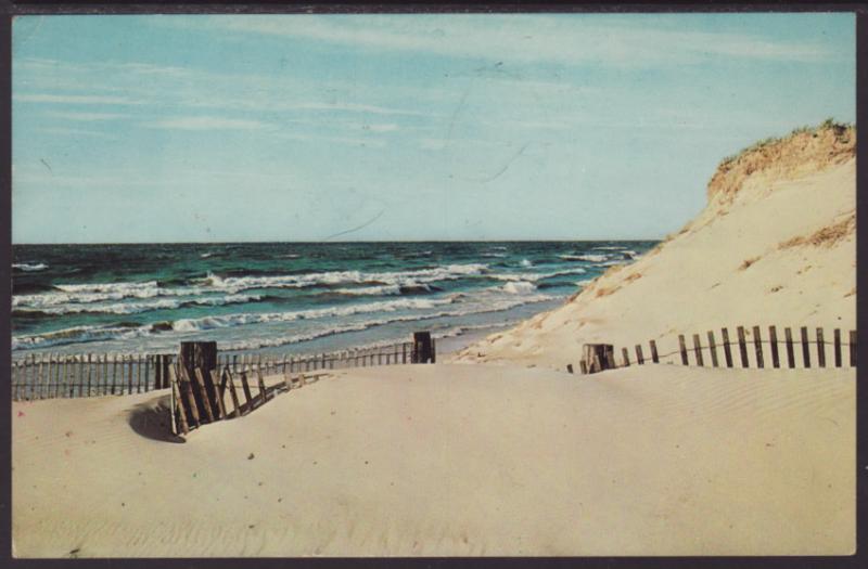 Sand Dunes,Lake Michigan,MI Postcard BIN