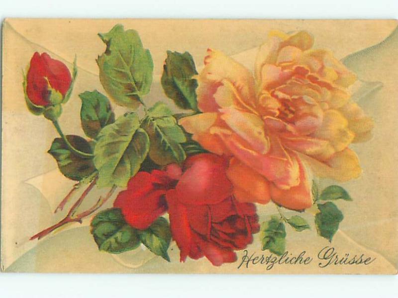 Divided-Back BEAUTIFUL FLOWERS SCENE Great Postcard AA2244