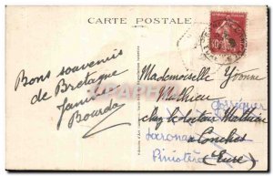 Old Postcard Le Val Andre The Beach View From Piégu