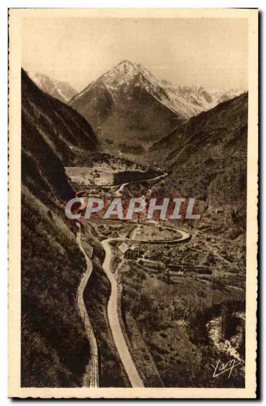 Pyrenees Postcard Old Route Pierrefitte has Cauterets Colimacon and Peguere