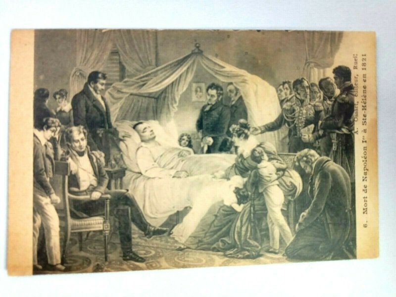 Vintage Postcard Mort de Napoleon a Ste-Helene en 1821 