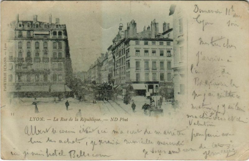 CPA LYON La Rue de la République (805986)