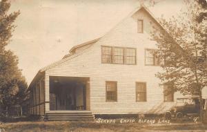 Alford Lake ME Beaver Camp Union ME Real Photo Postcard