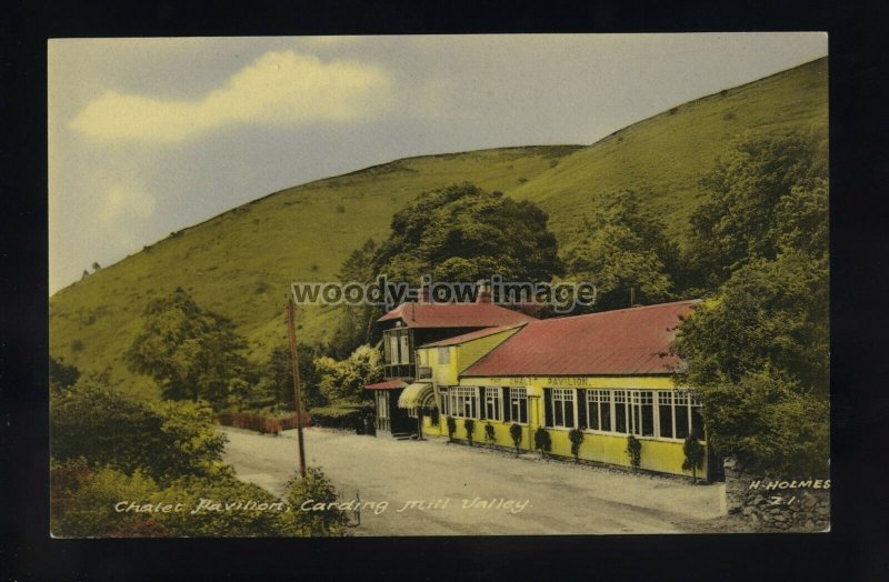 TQ3344 - Shropshire - The Chalet Pavilion at Carding Mill Valley - postcard