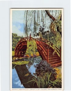 Postcard Bridge in the Oriental Garden, The Huntington, San Marino, California