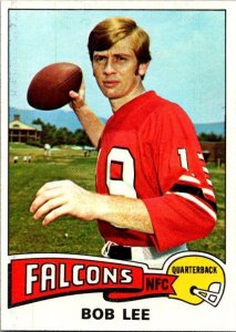 1975 Topps Football Card Atlanta Falcons Bob Lee Quarterback sk4813