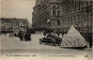 CPA PARIS 1909- Les Fétes de la Mi-Caréme - Le Cortege a l'Hotel (114573)